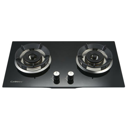 康宝（Canbo）燃气灶 嵌入式家用煤气灶 双灶 天然气液化气 台嵌两用灶台 钢化玻璃康宝燃气炉JZY-Q250-B101（液） 商品图1