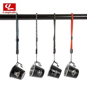 凯普露营不锈钢把手啤酒杯4件套70ml