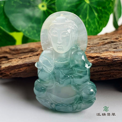 派瑞翡翠 翡翠观音 糯种 飘翠 商品图0