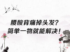 腰酸背痛掉头发？一物就能解决