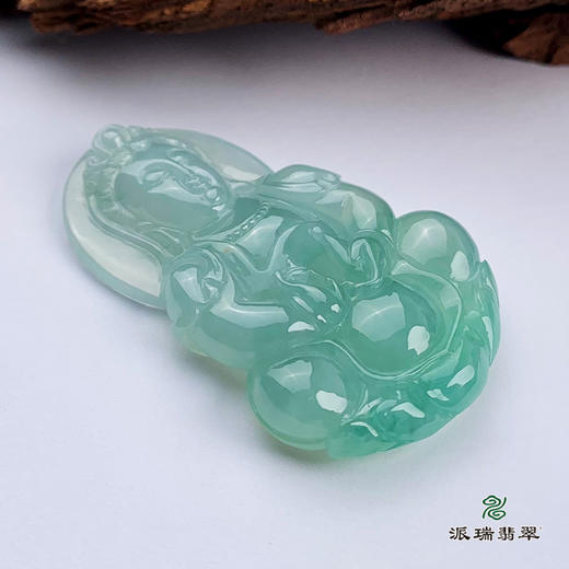 派瑞翡翠 翡翠观音 糯种 飘翠 商品图4