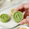 30克绿码口罩月饼/绿豆糕模2片 家用小号冰皮月饼压模工具 商品缩略图0