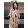 VIMAGE纬漫纪秋季新款宽松舒适帅气西装外套V1803408 商品缩略图0