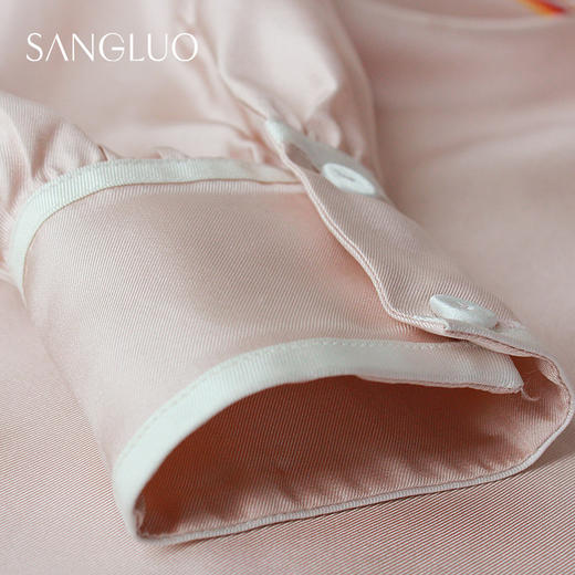 桑罗儿童睡裙可爱印花桑蚕丝透气舒适低敏婴童睡衣 商品图3