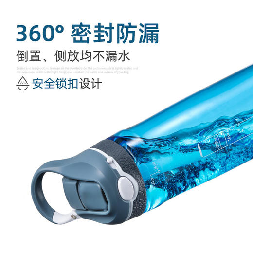 BTIF运动吸管水杯（浅灰色/樱花粉） 商品图2