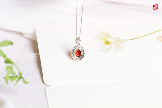 石榴石项链   镶嵌：925银镶 商品图3