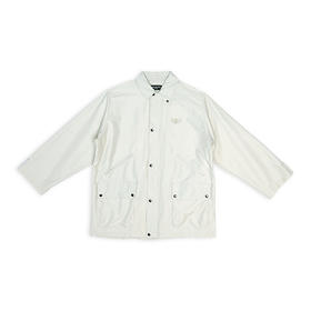 BALENCIAGA 巴黎世家 男士 夏季系列 BB PARIS ICON 标志刺绣长款派克大衣 浅绿色 698868 TMO17 9441