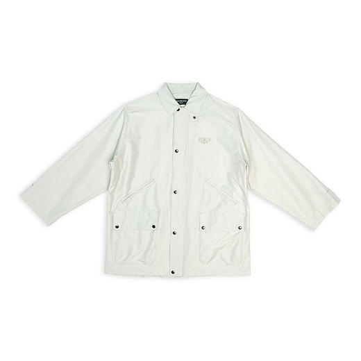 BALENCIAGA 巴黎世家 男士 夏季系列 BB PARIS ICON 标志刺绣长款派克大衣 浅绿色 698868 TMO17 9441 商品图0