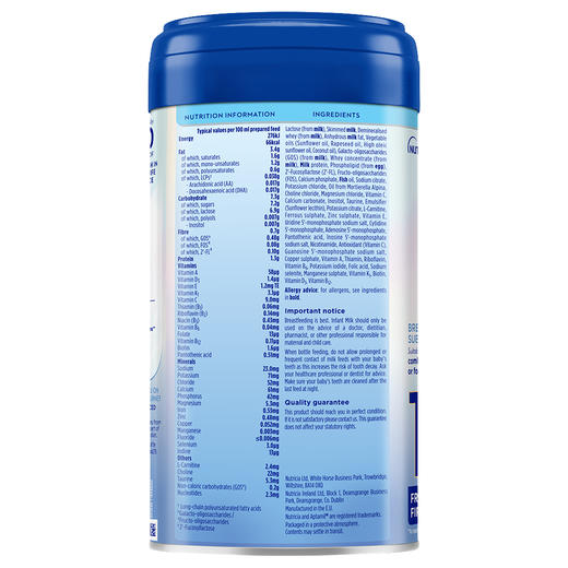 [保税区]英国 爱他美（Aptamil）白金版婴幼儿配方奶粉 1段 800g 商品图1