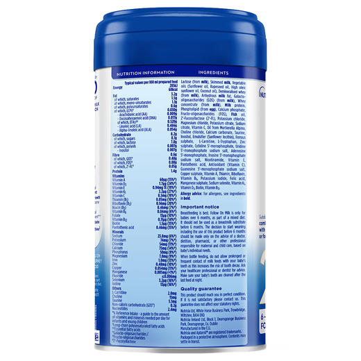 [保税区]英国 爱他美（Aptamil）白金版婴幼儿配方奶粉 2段 800g 商品图1
