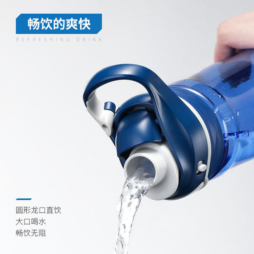 BTIF运动龙口水杯（海岩蓝/柔蜜粉） 商品图3
