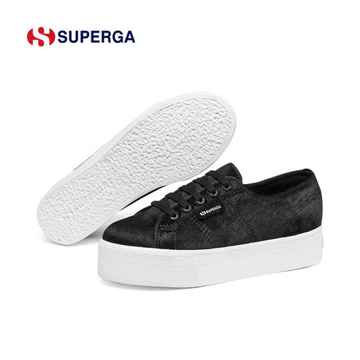 SUPERGA女鞋春夏新款马毛低帮豹纹松糕增高厚底S00CS50帆布鞋女分销 商品图3