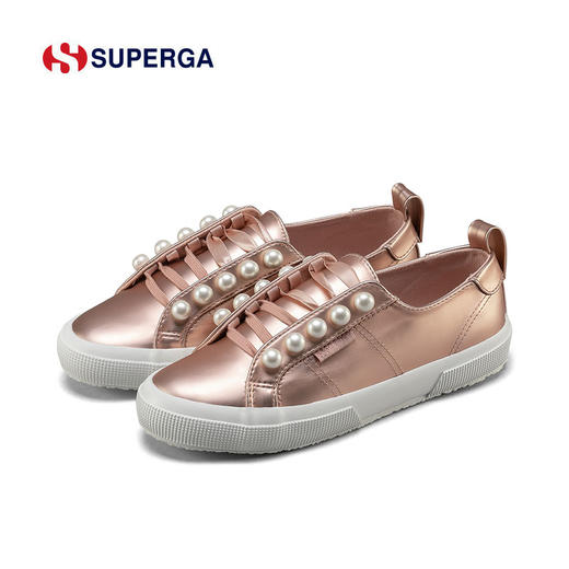 SUPERGA春季质感金属风珍珠鞋 女鞋一脚蹬套脚板鞋休闲鞋S00EGD0分销 商品图3