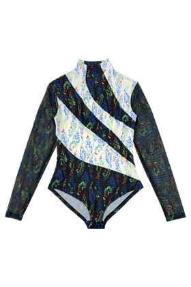 花色针织连体衣【2022秋冬新品】--中国设计师品牌QIUSHU TING