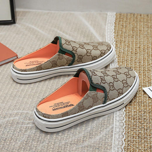 SQNX220702新款时尚气质休闲百搭平底防滑包头半拖鞋 商品图9