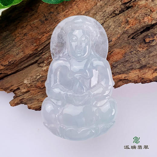 派瑞翡翠 翡翠观音 糯种 飘翠 商品图0