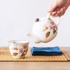 日本进口和蓝花卉繁花樱花茶壶茶杯1壶5杯套装陶瓷和风茶具 商品缩略图1