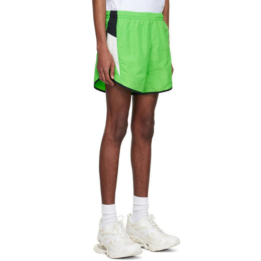 BALENCIAGA 巴黎世家  男士 Sporty B 徽标印花休闲短裤 绿色 699033 TKO48 3520 商品图1