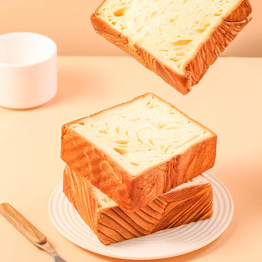 【21天新鲜短保】董小姐厚切吐司400g*2箱 原味 玫瑰味 切片 手撕面包 网红早餐代餐食品 商品图2