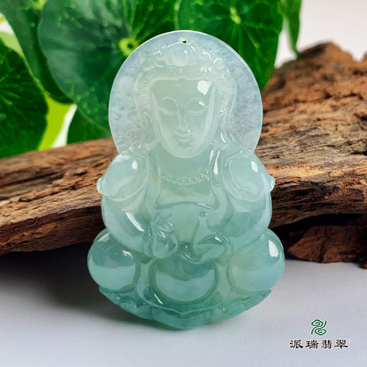 派瑞翡翠 翡翠观音 糯种 飘翠 商品图0
