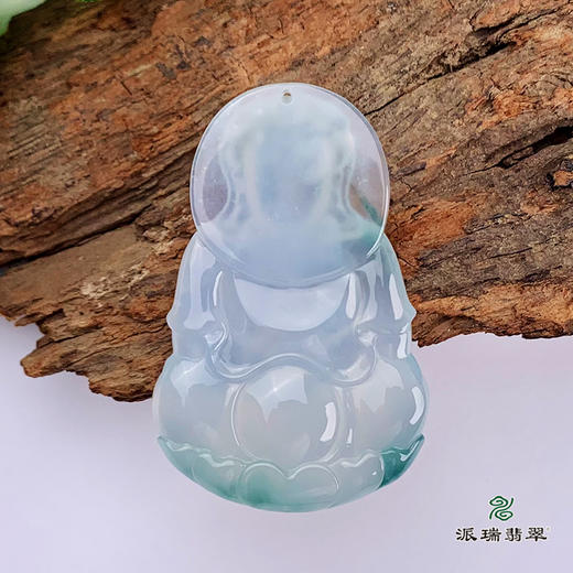 派瑞翡翠 翡翠观音 糯冰种 飘翠 商品图2