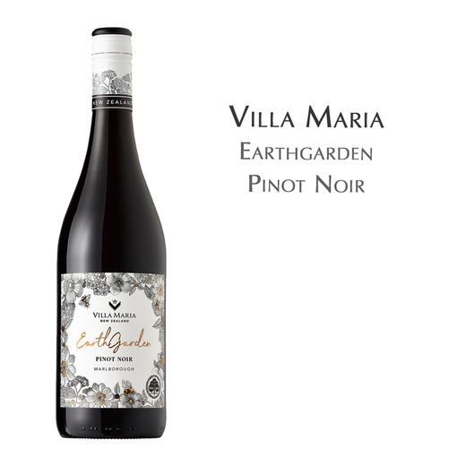 新玛利自然花园黑比诺红葡萄酒, 新西兰 马尔波罗 Villa Maria Earthgarden Pinot Noir, New Zealand Marlborough 商品图0