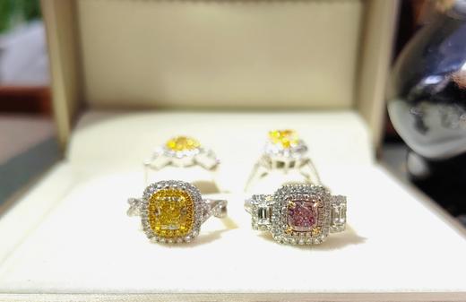 0.91克拉k金豪镶款粉钻戒指 商品图8