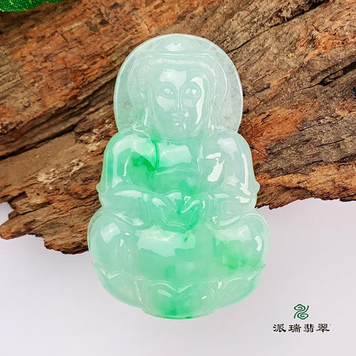 派瑞翡翠 翡翠观音 糯种 飘翠 商品图1