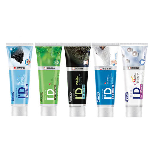 【中欧班列优选】韩国牙膏 原装进口ozone欧志姆黑色竹炭珍珠去黄美白薄荷清新 成人/儿童 商品图3