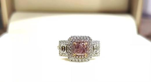 0.91克拉k金豪镶款粉钻戒指 商品图6