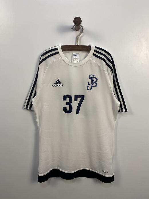 adidas 阿迪达斯 绣花 LOGO 足球球衣 （S）_SSJ(S) 商品图1