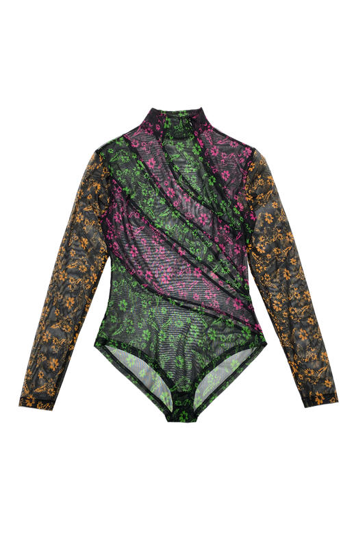 花色针织连体衣【2022秋冬新品 定制款】--中国设计师品牌QIUSHU TING 商品图0