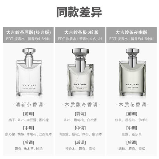 BVLGARI宝格丽大吉岭茶男士香水50ml/100ml 温暖木质男友香【CDF】 商品图4