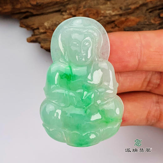 派瑞翡翠 翡翠观音 糯种 飘翠 商品图3