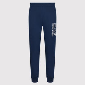 EMPORIO ARMANI EA7 阿玛尼 男士棉质字母标志logo印花休闲运动裤 蓝色 3LPP53 PJ05Z 1554