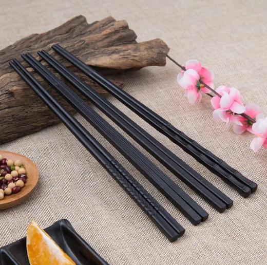 客满多樱花6双装合金筷防滑坚固耐用不易发霉 商品图4