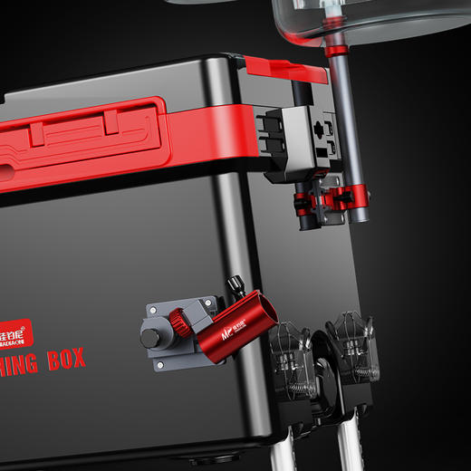 佳钓尼钓箱配件多功能加厚铝合金三件套可拆卸炮台鱼护架拉饵盘架 商品图2