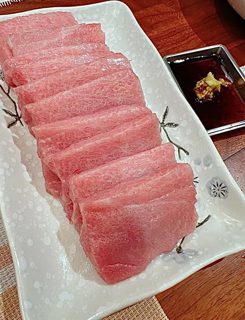 日本原产冰冻蓝鳍金枪鱼大脂中脂天身400500g份japanbluefintunato