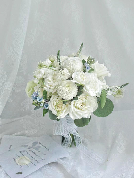 婚礼花束-浪漫雪白 商品图0
