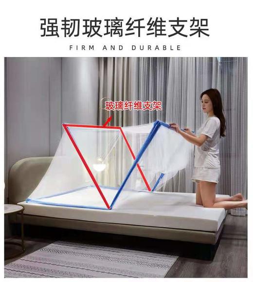 【1秒开合 免安装】成人免安装蚊帐宿舍大人便携式折叠蚊帐学生宿舍蚊帐 商品图1