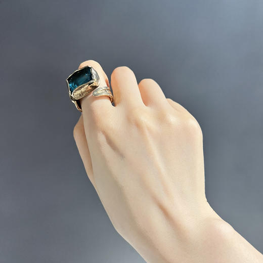 北京仓｜THOT GIOIELLI-Aquamarine-海蓝色 开口 戒指［意大利设计师］ 商品图2