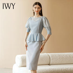 天蓝连衣裙22XQ0035