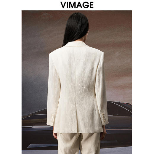 VIMAGE纬漫纪秋季新款女装时尚通勤百搭显瘦干练西装外套女V1803401 商品图4