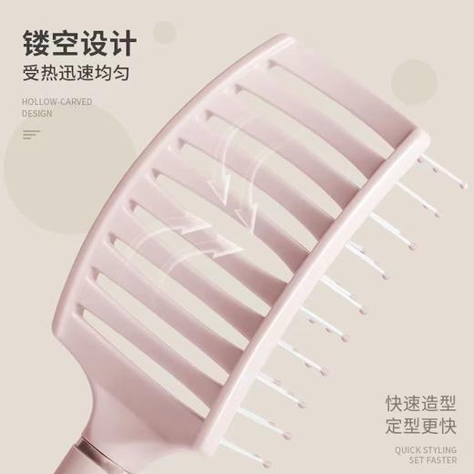 造型蓬松神器弧形高颅顶大弯梳男女卷发美发排骨梳宽齿顺发按摩梳 商品图5