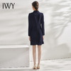 IWY/藏青色职业西装连衣裙时尚办公室职场工作服主持人名媛气质修身 Q10359 商品缩略图3