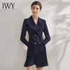 IWY/藏青色职业西装连衣裙时尚办公室职场工作服主持人名媛气质修身 Q10359 商品缩略图0