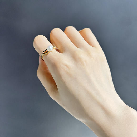 北京仓｜CHARLOTTE LEBECK-Jackie-珍珠 戒指（金色）［丹麦设计师］ 商品图3