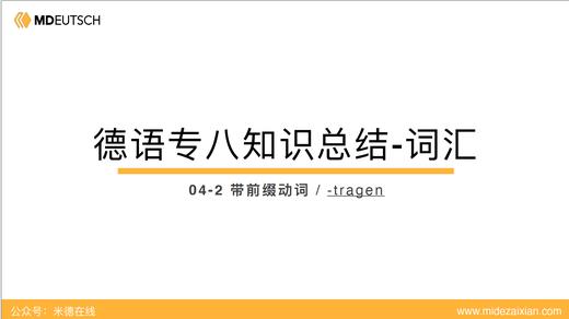专八词汇：-tragen 商品图0