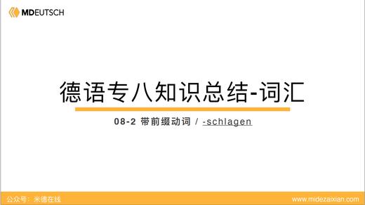 专八词汇：-schlagen 商品图0