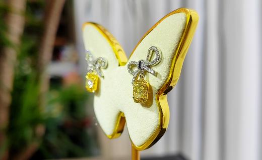 1.00克拉k金豪镶款黄钻设计款耳环 商品图3